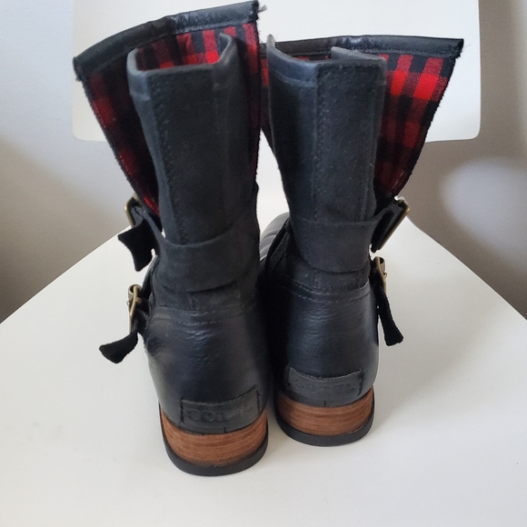 Sorel Women's Major Moto Plaid Boots - Picture 6 of 8